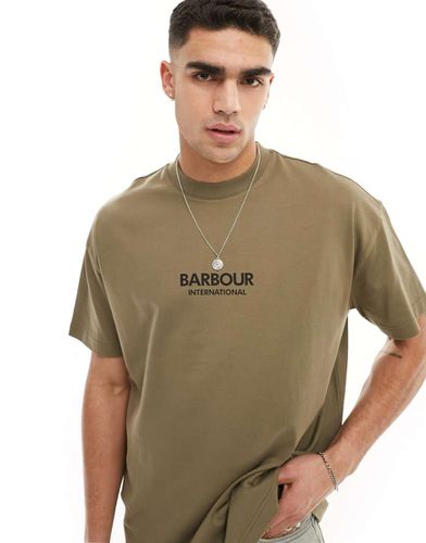 Formula - T-shirt oversize kaki - In esclusiva per ASOS - Barbour International - Modalova