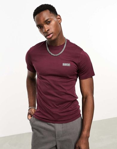 T-shirt bordeaux con logo piccolo - Barbour International - Modalova