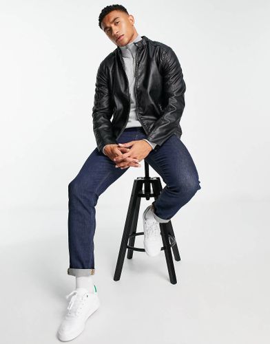 Giacca in pelle sintetica nera - Barneys Originals - Modalova