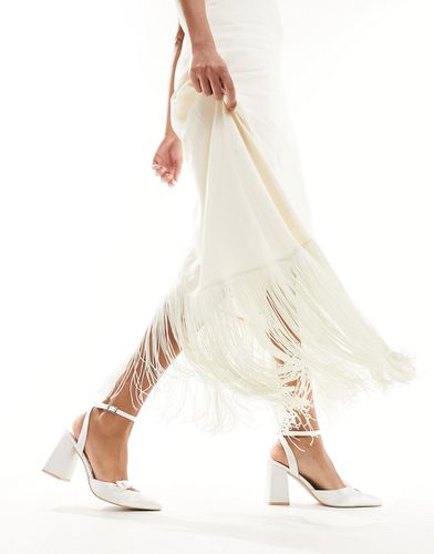 Bridal Geneva - Scarpe con tacco largo color avorio con fiocco - Be Mine - Modalova