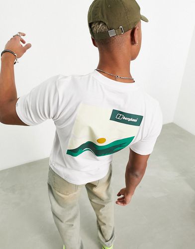 Buttermere - T-shirt bianca con stampa di sole sul retro - Berghaus - Modalova
