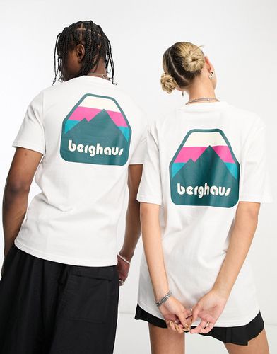 Graded Peak - T-shirt unisex bianca con stampa sul retro - Berghaus - Modalova