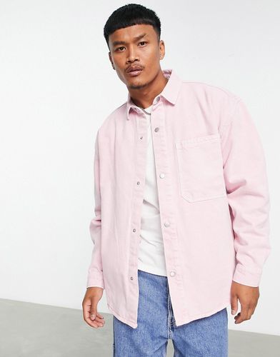 Bershka - Camicia di jeans rosa - Bershka - Modalova
