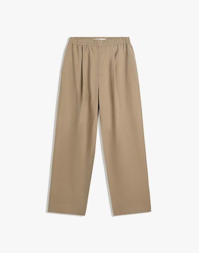 Pantalon de jogging baggy - Beige - Bershka - Modalova