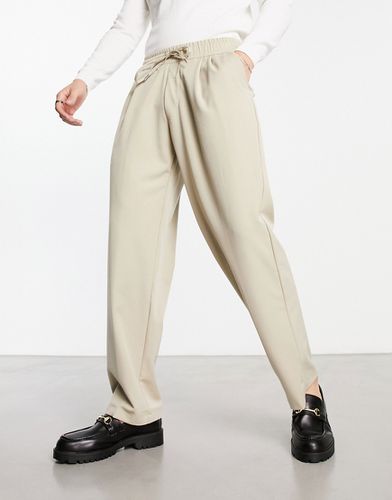Pantaloni sartoriali eleganti ampi beige - Bershka - Modalova