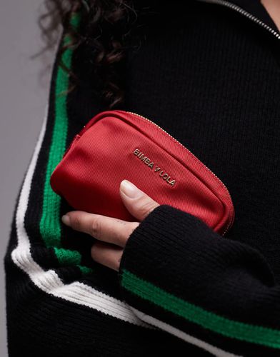 Pochette mini rossa con zip - Bimba Y Lola - Modalova