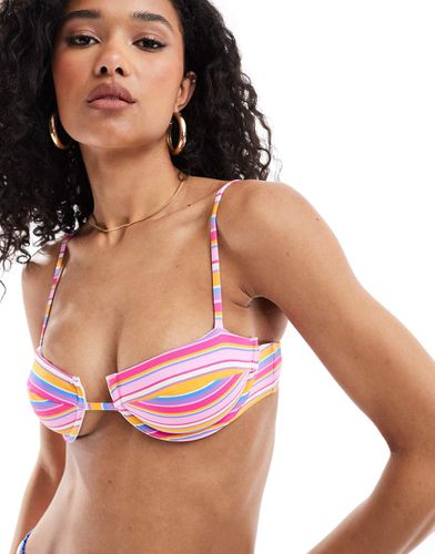 Lola Amalfi - Top bikini con ferretto a righe - Bright Swimwear - Modalova