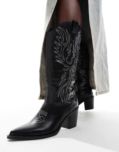 Stivali western al ginocchio con tacco neri - Glamorous - Modalova