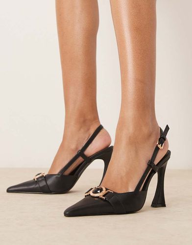 Scarpe con tacco e con cinturino posteriore nere - Glamorous - Modalova