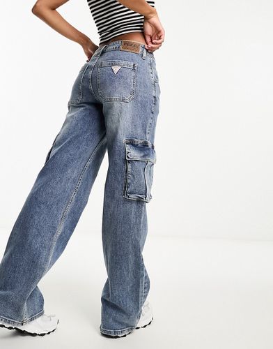 Jeans cargo lavaggio medio in coordinato - Guess Originals - Modalova