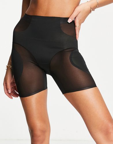 Skin Skulpt - Pantaloncini modellanti a vita alta in rete di misto nylon neri - BLACK - Dorina - Modalova