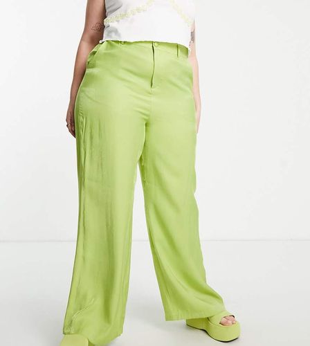 Pantaloni a fondo ampio luminoso in coordinato - Daisy Street Plus - Modalova