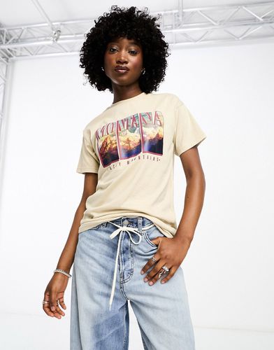 T-shirt oversize con grafica "Montana" - Daisy Street - Modalova