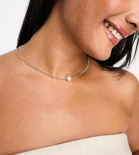Collana color con ciondolo a perla - DesignB London - Modalova