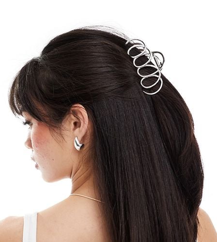 DesignB - Pinza per capelli argentata in metallo - DesignB London - Modalova