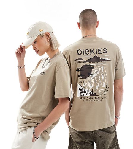Eagle Point - T-shirt a maniche corte beige con stampa sul retro - In esclusiva per ASOS - Dickies - Modalova