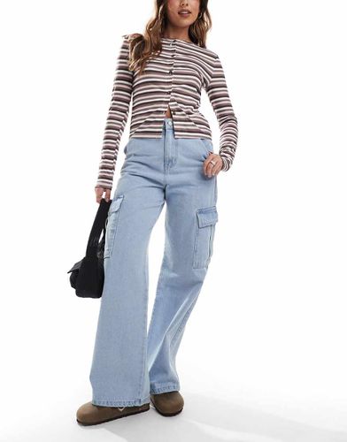 DTT - Dom - Jeans cargo dritti azzurri - Don't Think Twice - Modalova