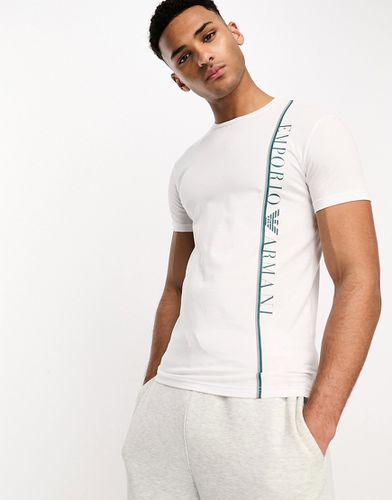 Bodywear - T-shirt bianca con logo grande sul lato - Emporio Armani - Modalova