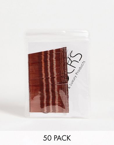Confezione da 50 mollette marroni per capelli - Easilocks - Modalova