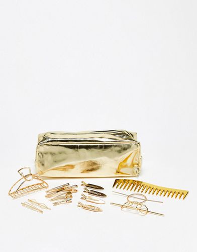 Set di accessori per capelli con borsa Stay Golden - Easilocks - Modalova