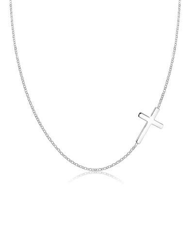 Ladies - Collana in sterling 925 placcato oro con pendente basic a forma di croce - Elli - Modalova