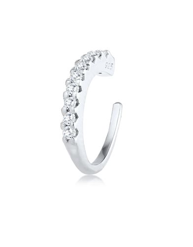 Ladies - Orecchino ear cuff in sterling 925 con cristalli in zirconia cubica - Elli - Modalova