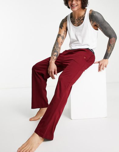 Greshem - Pantaloni da casa in jersey bordeaux - Farah - Modalova