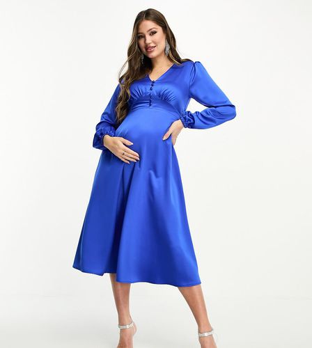 Vestito midi con bottoni - Flounce London Maternity - Modalova