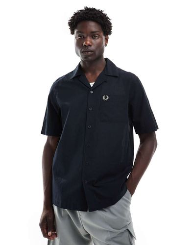 Camicia leggera testurizzata con colletto a rever - Fred Perry - Modalova