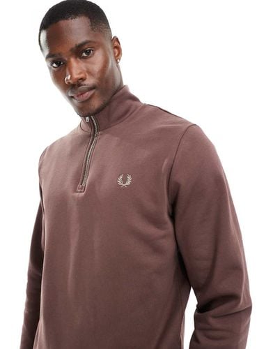 Felpa con zip corta - Fred Perry - Modalova