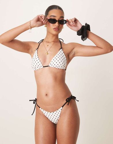 Bas de bikini noué sur les côtés à pois - Free Society - Modalova