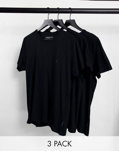 Confezione da 3 t-shirt da casa nere - French Connection - Modalova