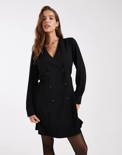 Robe courte et ajusté en crêpe à double boutonnage - French Connection - Modalova