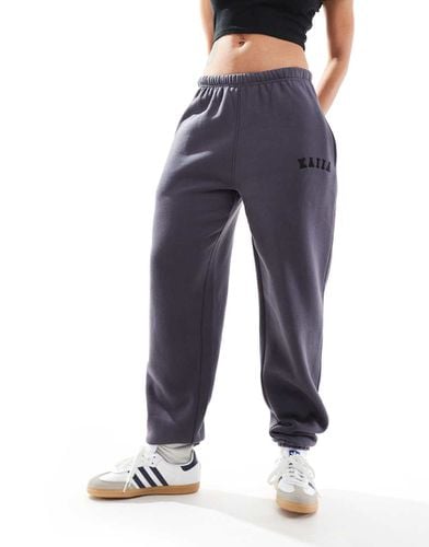 Joggers con fondo elasticizzato scuro - Kaiia - Modalova