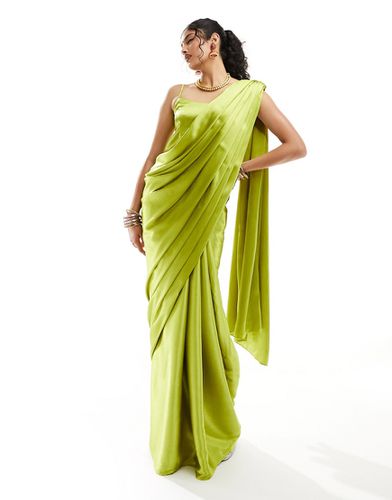 Coordinato sari color lime - Kanya London - Modalova