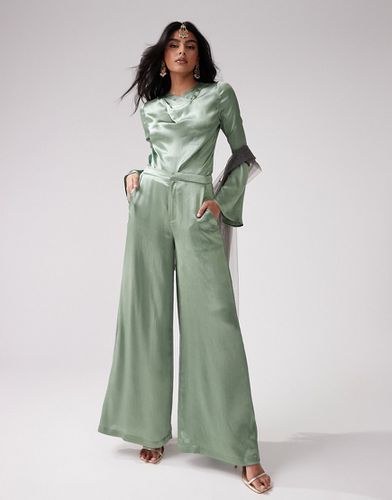 Sharara - Pantaloni verdi in coordinato - Kanya London - Modalova