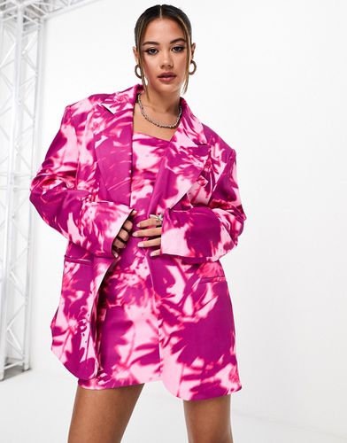 The Brand - Blazer oversize rosa tie-dye in coordinato - KYO - Modalova