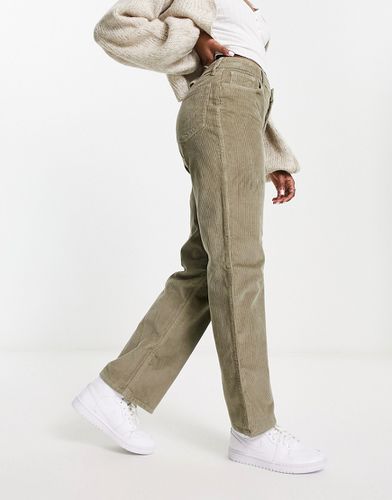 Pantaloni dad in velluto a coste verdi - Hollister - Modalova