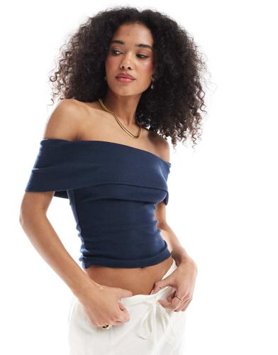 Top à manches courtes et épaules dénudées - ciel - Hollister - Modalova