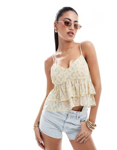 Top babydoll a fiori in coordinato - Hollister - Modalova