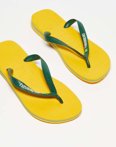 Brasil - Infradito unisex giallo e verde - Havaianas - Modalova