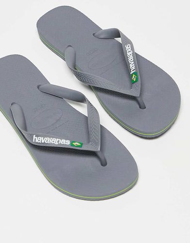 Brasil - Infradito unisex grigie con logo - Havaianas - Modalova