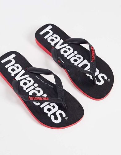 Top logomania - Infradito nere - Havaianas - Modalova