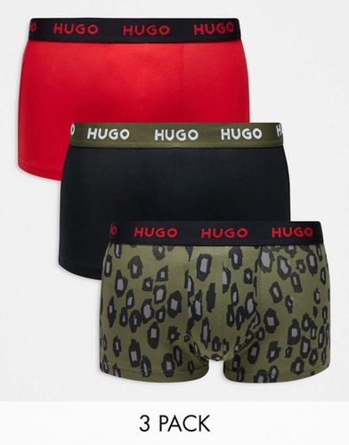 HUGO Bodywear - Confezione da 3 boxer aderenti e animalier - BOSS Bodywear - Modalova