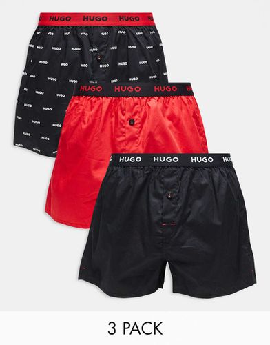 HUGO Bodywear - Confezione da 3 boxer con motivi - BOSS Bodywear - Modalova