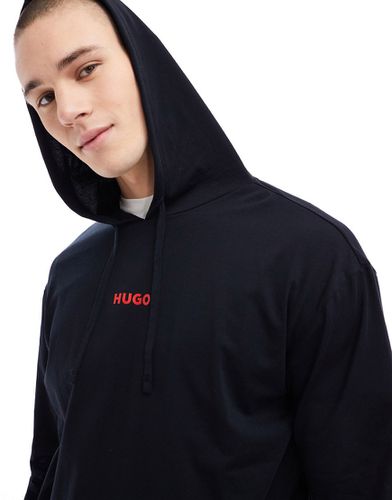 HUGO Bodywear - Felpa con cappuccio nera - Hugo Red - Modalova