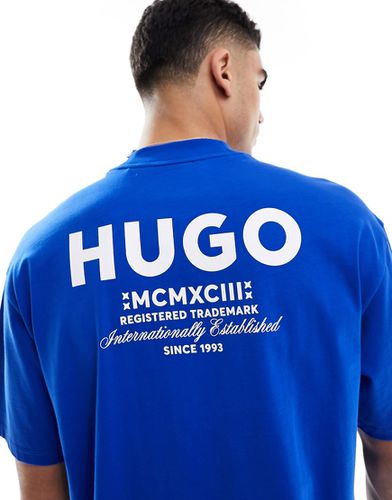 HUGO Blue - T-shirt oversize blu - Hugo Blue - Modalova