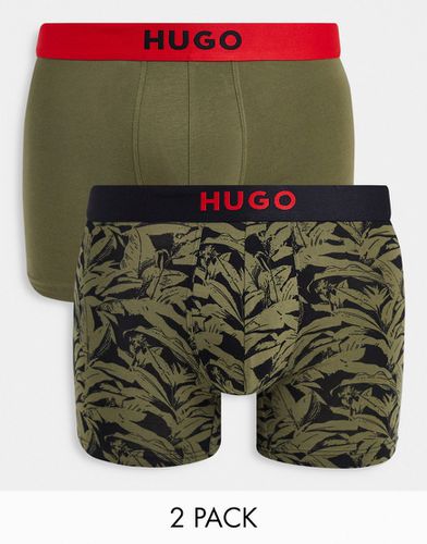 HUGO - Brother - Confezione da 2 paia di boxer verdi - Hugo Red - Modalova