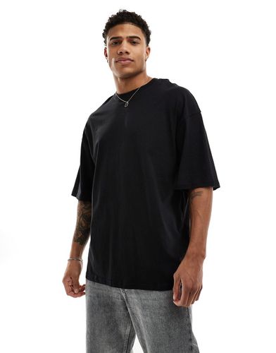 T-shirt nera super oversize - Jack & Jones - Modalova
