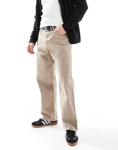 Alex - Pantaloni ampi beige in twill - Jack & Jones - Modalova